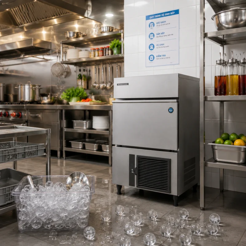Máy làm đá viên hình cầu Hoshizaki IM-65NS-Q