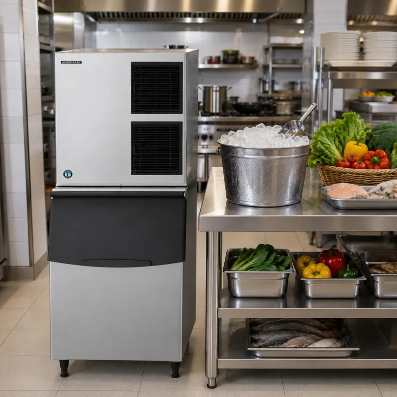 Máy Làm Đá Viên Bán Nguyệt Hoshizaki KM-470AWJ-S 495kg/ngày